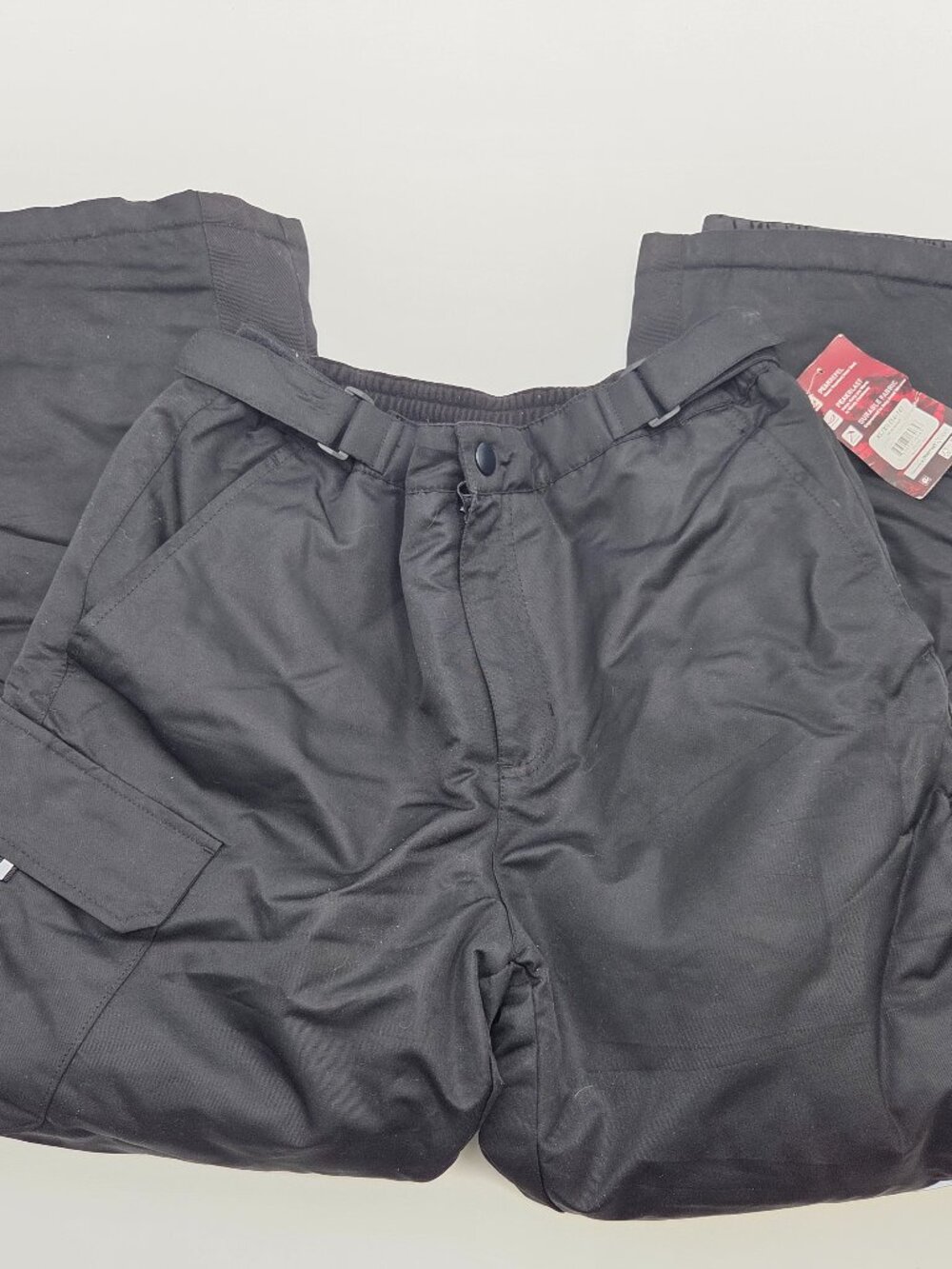 Swiss Tech Kids Snow Pants Size XL (14/16) Black | Insulated Winter Ski Pants